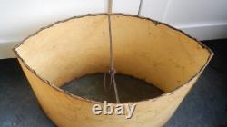Vintage Mid Century Modern Atomic OVAL Marquis Shape Fiberglass Lamp Shade