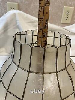 Vintage Mid Century Modern Capiz Shell Lamp Shade
