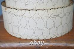 Vintage Mid Century Modern Fiberglass Lamp Shade Two Tier 1960's Atomic Retro