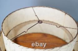 Vintage Mid Century Modern Fiberglass Lamp Shade Two Tier 1960's Atomic Retro