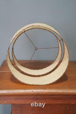 Vintage Mid Century Modern Fiberglass Lamp Shade Two Tier 1960's Atomic Retro