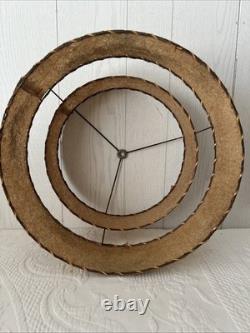 Vintage Mid Century Modern Fiberglass Lamp Shade Two Tier 50s 60s Atomic Retro