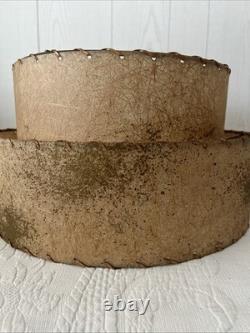 Vintage Mid Century Modern Fiberglass Lamp Shade Two Tier 50s 60s Atomic Retro