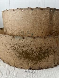 Vintage Mid Century Modern Fiberglass Lamp Shade Two Tier 50s 60s Atomic Retro