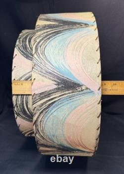 Vintage Mid Century Modern Large 18 Atomic 2 Tier Fiberglass Lampshade MCM