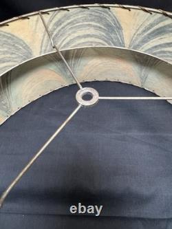 Vintage Mid Century Modern Large 18 Atomic 2 Tier Fiberglass Lampshade MCM