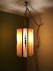 Vintage Mid Century Modern Mcm Chain Hanging Swag Lamp Light Hollywood Regency