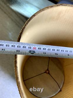 Vintage Mid Century Modern MCM TIKI Twine Twead Weave Woven Lamp Light Shade