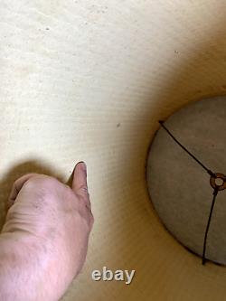 Vintage Mid Century Modern MCM TIKI Twine Twead Weave Woven Lamp Light Shade