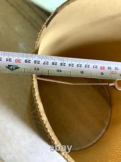 Vintage Mid Century Modern MCM TIKI Twine Twead Weave Woven Lamp Light Shade
