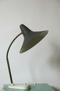 Vintage Mid Century Modern UFO Saucer Shade Desk Lamp