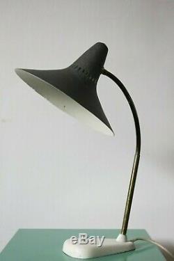 Vintage Mid Century Modern UFO Saucer Shade Desk Lamp