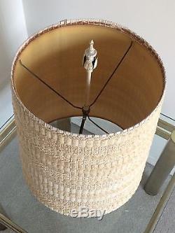 Vintage Midcentury 1950s Maria Kipp Slat & Chenille Neutra Laszlo Era Lamp Shade