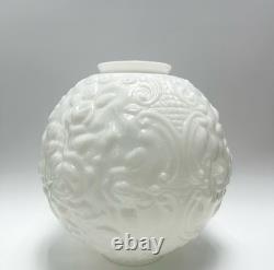 Vintage Milk Glass Oil Lamp Shade