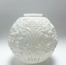 Vintage Milk Glass Oil Lamp Shade