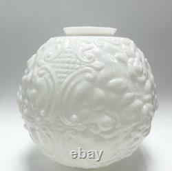 Vintage Milk Glass Oil Lamp Shade