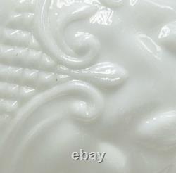 Vintage Milk Glass Oil Lamp Shade