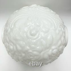 Vintage Milk Glass Oil Lamp Shade