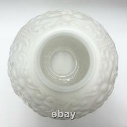 Vintage Milk Glass Oil Lamp Shade