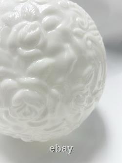 Vintage Milk Glass Oil Lamp Shade