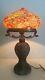Vintage Millefiori Glass Mushroom Shaped Lamp With Glass Shade And Base