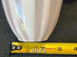 Vintage Murano Glass Calla Lily Light Shade Pink Stripe MCM Chandelier
