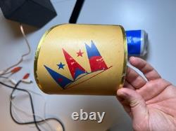 Vintage Nautical Wall Sconce Clip Clamp on Bulb Shade Shades Anchor Mid Century