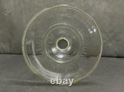 Vintage Old Clear Cut Glass Candle / Light Lamp Shade Rare