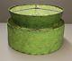 Vintage Old Parchment Double Tier Lamp Shade Modern Mid-century Lime Green