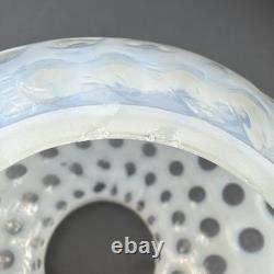 Vintage Opalescent Coin Dot Ball Globe Lamp Shade