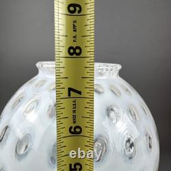 Vintage Opalescent Coin Dot Ball Globe Lamp Shade