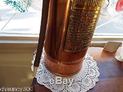 Vintage Pacific Copper & Brass Fire Extinguisher Lamp (shade not included)