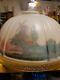 Vintage Painted Frosted Glass Aladdin Oil Lamp Shade