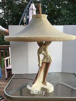 Vintage Pair Reglor Table Lamps Original Shades No Reserve