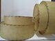 Vintage Pair Of Two Tier (double) Fiberglass Lampshades Rustic Gorgeous