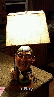 Vintage Paul Baby Dixon Lamp Mancave Radio Show Host with lampshade WLWT
