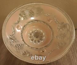 Vintage Pink Glass Ceiling Light Fixture Shade