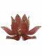 Vintage Pink/red Glass Petal Lotus Brass Flower Lamp Shade Replacement Read