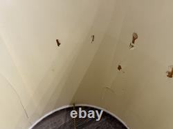 Vintage Pleated Lamp Shades Pair Stiffel Accordion Bell Mcm Art Deco 60s 70s