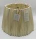Vintage Pleated Stiffel Lamp Shade Accordion Beige Mcm Fabric 12 Tall New Nos
