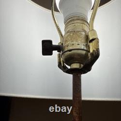 Vintage Quartite Rooster Lamp 1960 with Shade Works Mid Century Free Ship