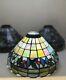 Vintage Quoizel Collection Stained Glass Lamp Shade Multicolor Berries -set Of 3