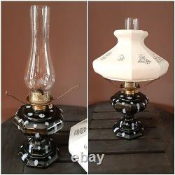 Vintage Rare Drip Glaze Retro Ceramic Oil Kerosene Lamp Latern