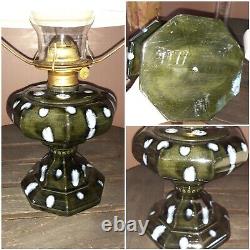 Vintage Rare Drip Glaze Retro Ceramic Oil Kerosene Lamp Latern