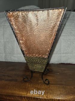 Vintage Rawhide Skin Lampshade Lamp Shade Art Deco Craftsman