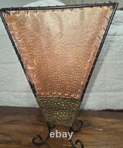 Vintage Rawhide Skin Lampshade Lamp Shade Art Deco Craftsman