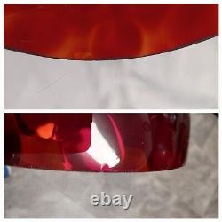 Vintage Red Amberina Glass GWTW Parlor Lamp Shade 10 Fitter