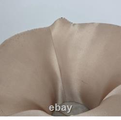 Vintage Red Floral Embroidered Chenille Lampshade