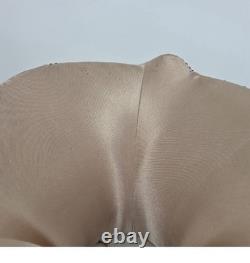 Vintage Red Floral Embroidered Chenille Lampshade