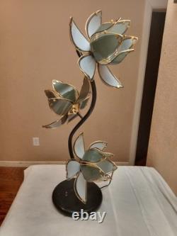 Vintage Regency Lotus Lamp